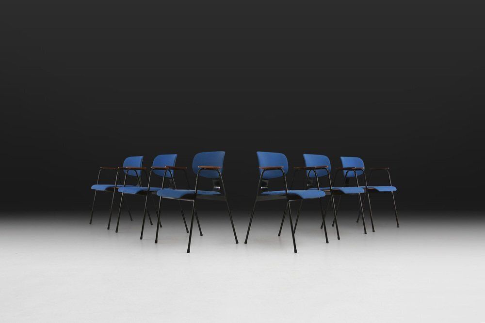 Dining Chairs By Willy Van Der Meeren For Tubax, Belgium, 1950s, Set Of 6 photo furniture
