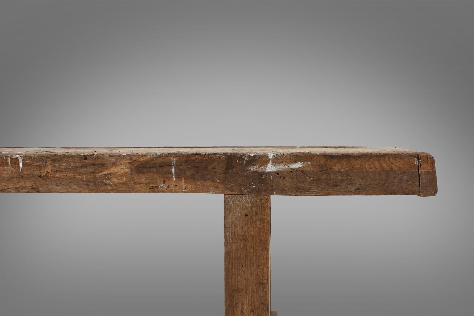 Industrial Oak Workbench, Belgium, 1900s photo 1866.0