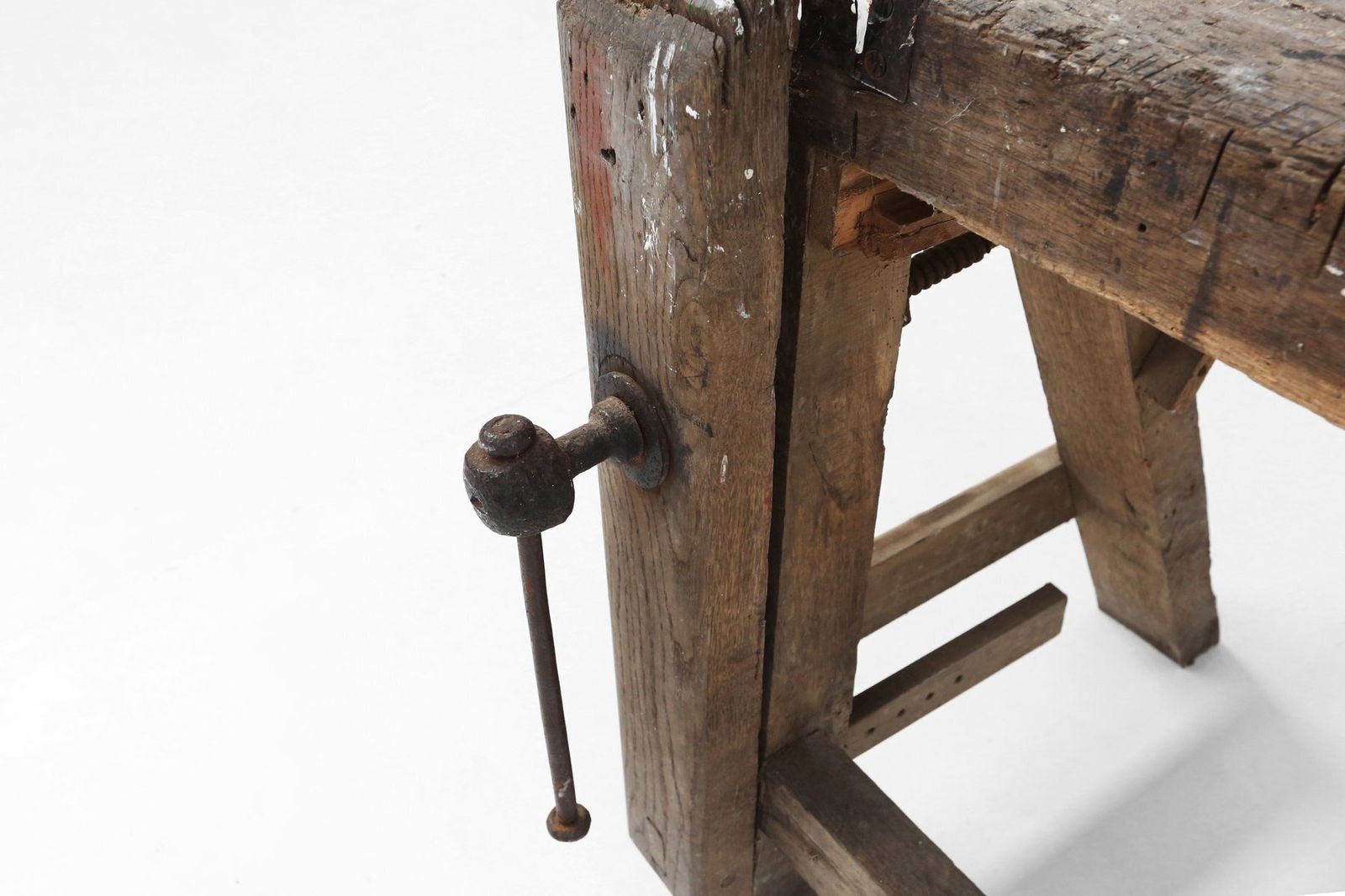 photo for sale Industrial Oak Workbench, Belgium, 1900s