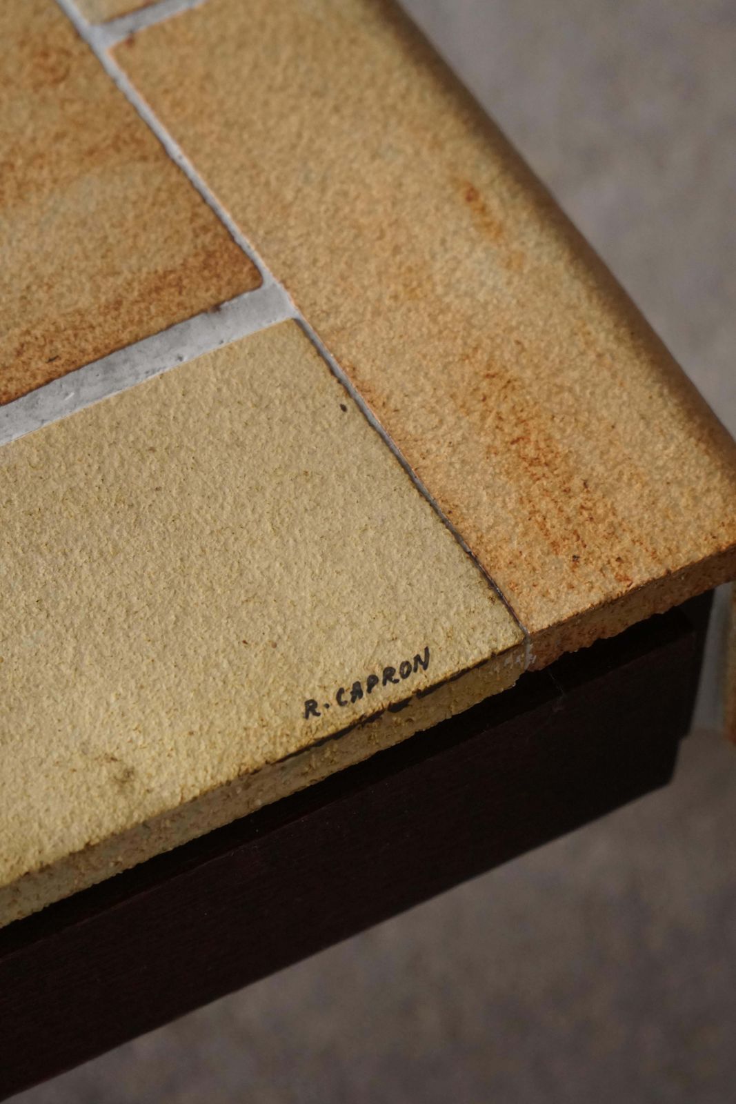 Mid Century French Ceramic Tile Coffee Table By Roger Capron, Vallauris, 1960s photo Furniture