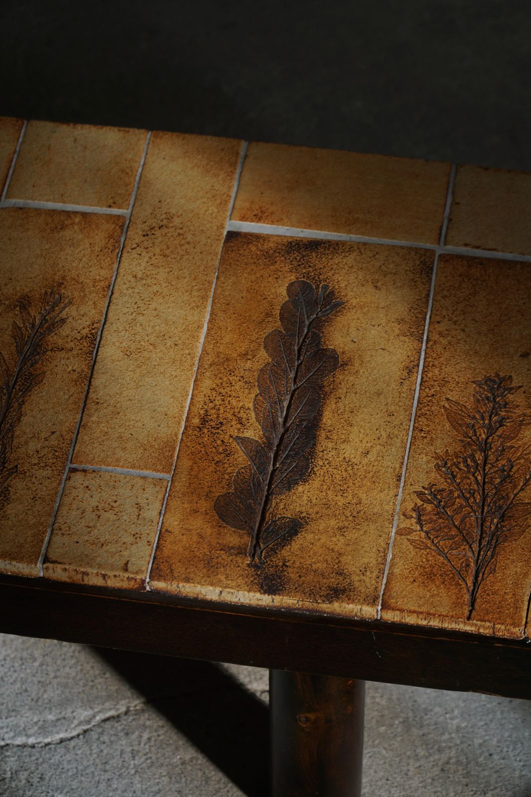 photo furniture Mid Century French Ceramic Tile Coffee Table By Roger Capron, Vallauris, 1960s