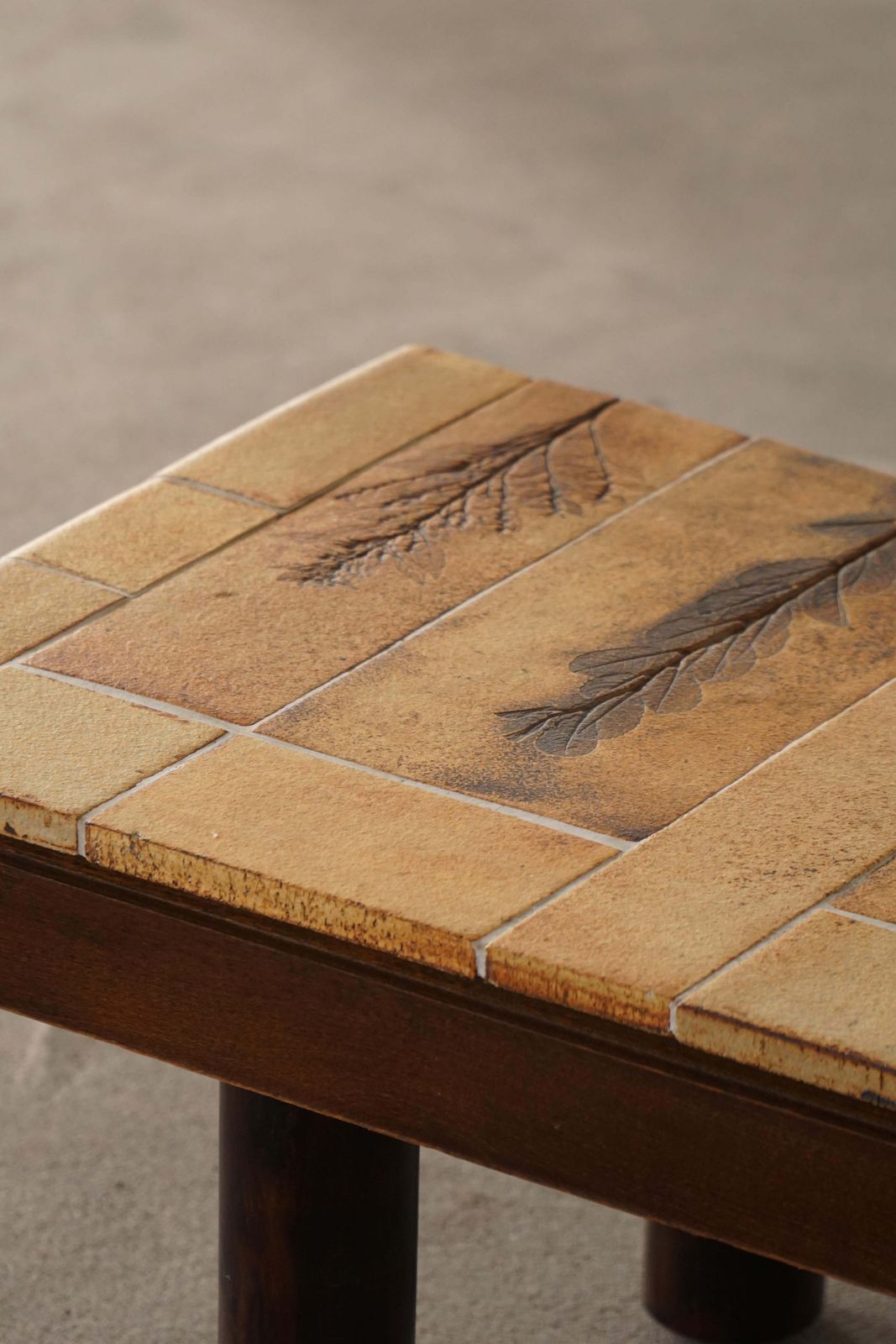 Furniture Mid Century French Ceramic Tile Coffee Table By Roger Capron, Vallauris, 1960s photo