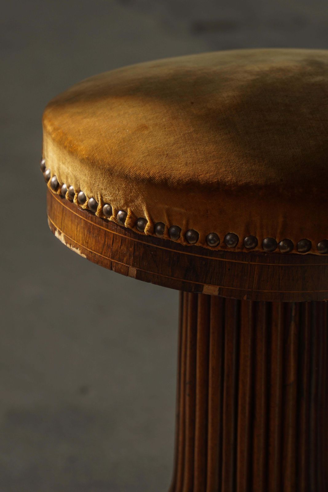 Antique Piano Stool, Oak & Velvet, French Cabinetmaker, Mid 19th Century photo vinterior
