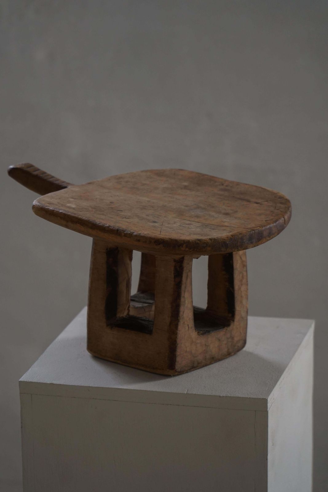 photo furniture Mid 20th Century, Hand Carved Wooden Lobi Stool, Burkina Faso, Africa