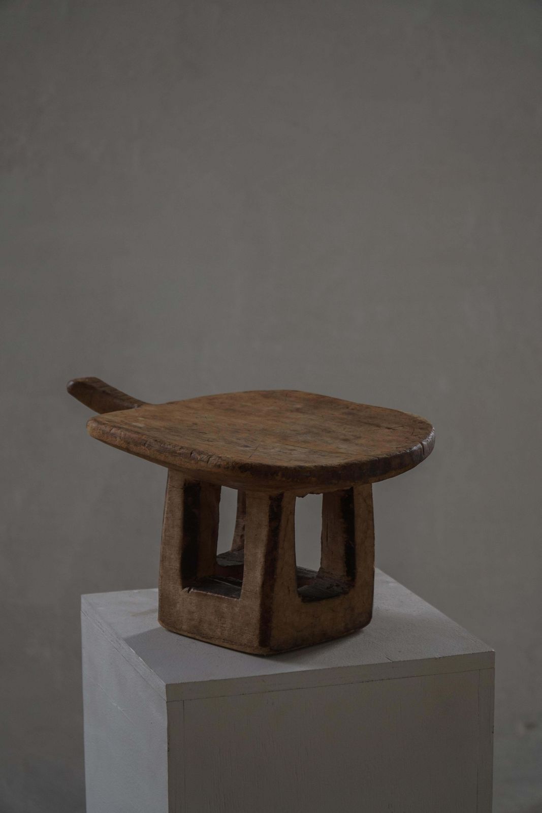 photo buy Mid 20th Century, Hand Carved Wooden Lobi Stool, Burkina Faso, Africa