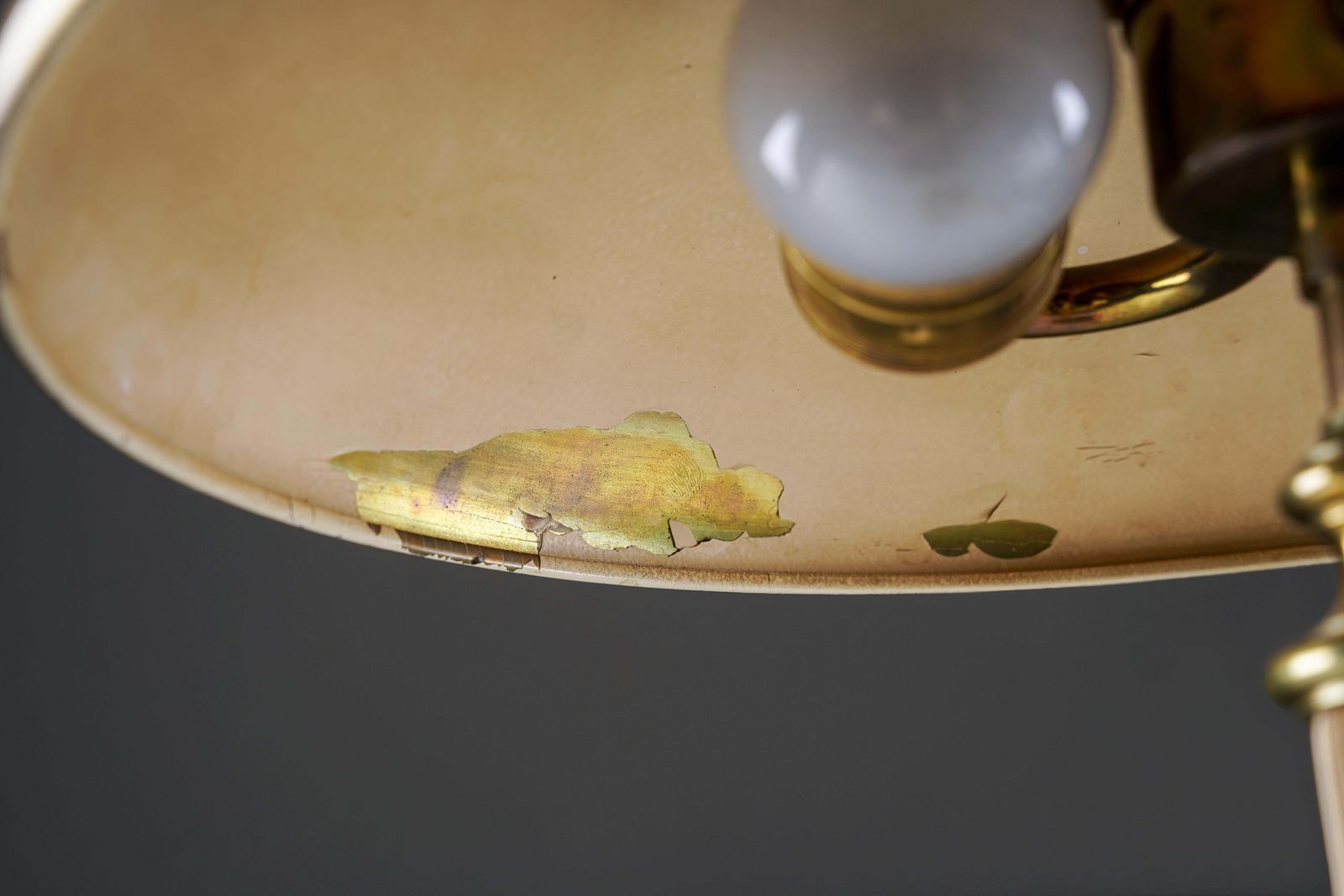 Table Lamp In Brass And Bakelite By Nordiska Kompaniet, Sweden, 1930s photo vintage