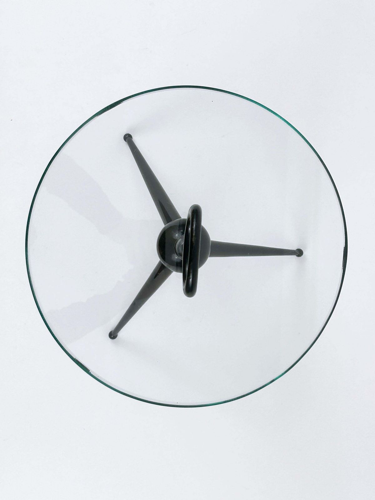 photo for sale Elegant Mid Century Modern Tripod Side Table By Cesare Lacca Italy 1950s