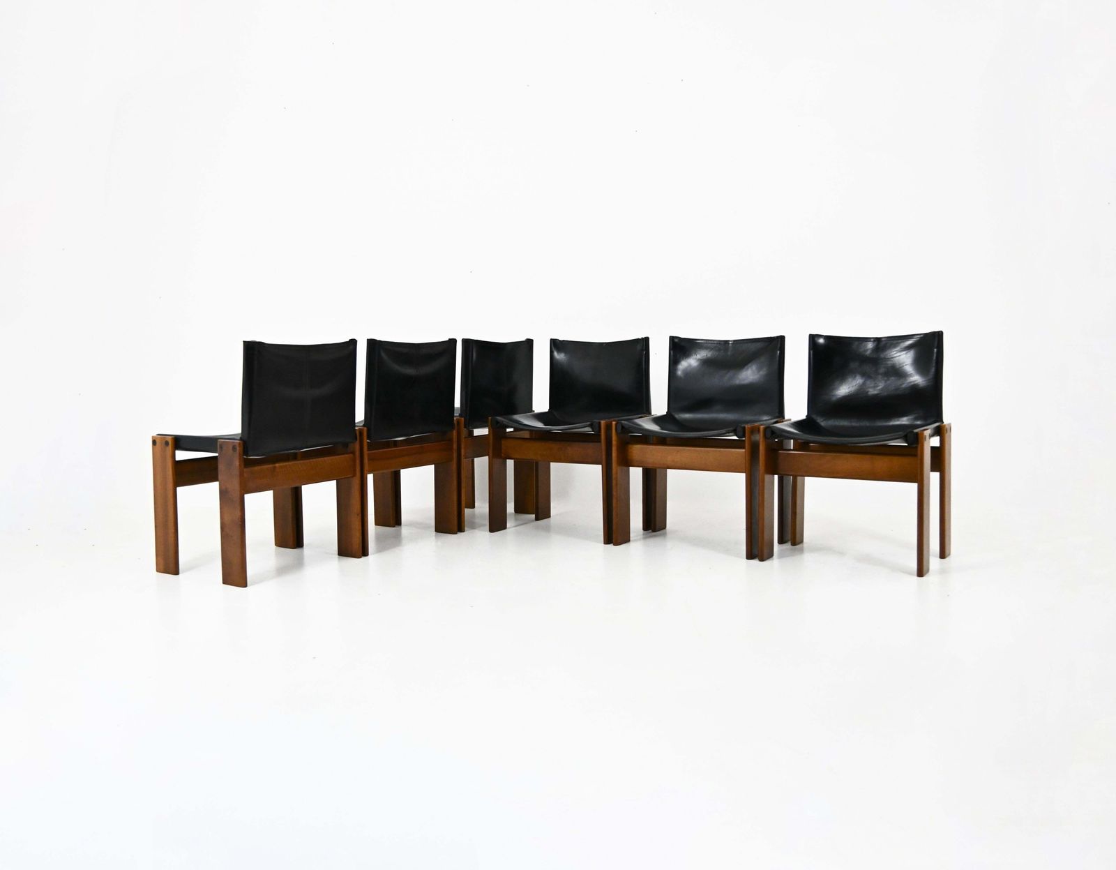 Monk Dining Chairs By Afra & Tobia Scarpa For Molteni, 1970s, Set Of 6 photo furniture