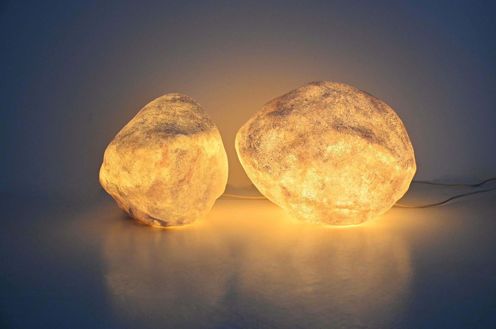 "Dora" Rock Lamps By André Cazenave For Atelier A, 1970s, Set Of 2 photo 1100.0