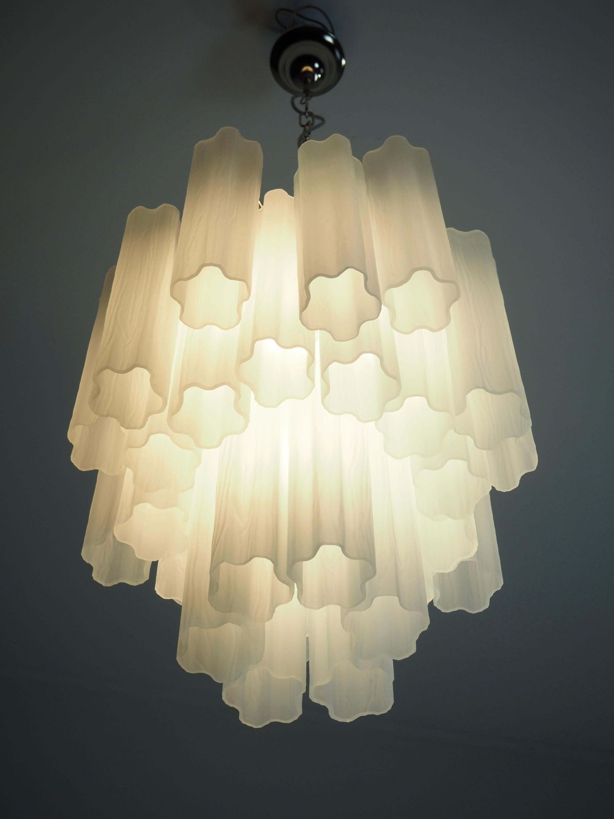 Lighting Pair Murano Chandeliers photo