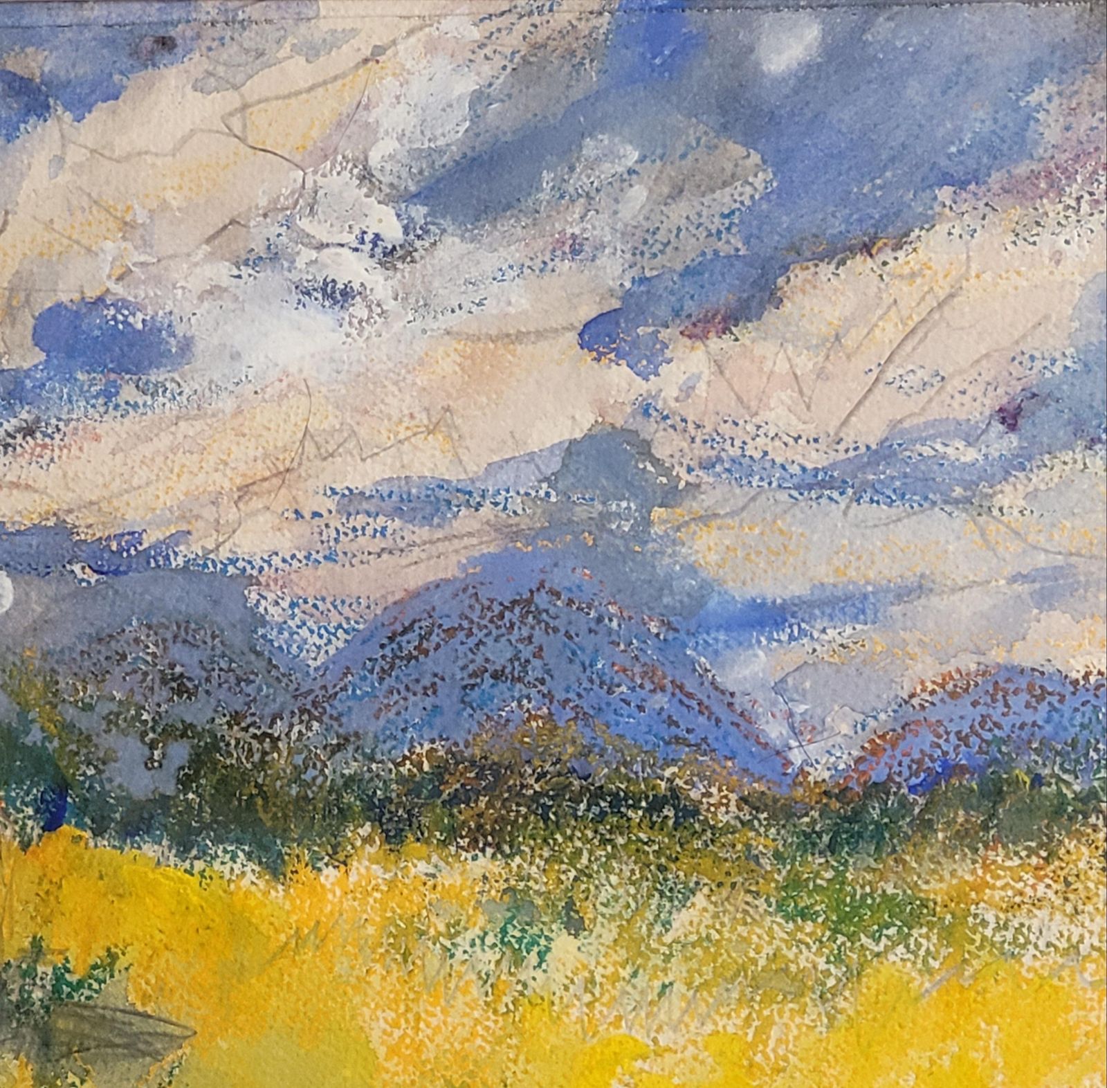 French Impressionist Landscape Painting, Framed, Antique, 42.5x50 Cm, Circa 1960s By Gabriele Ricard Cordingley photo vinterior