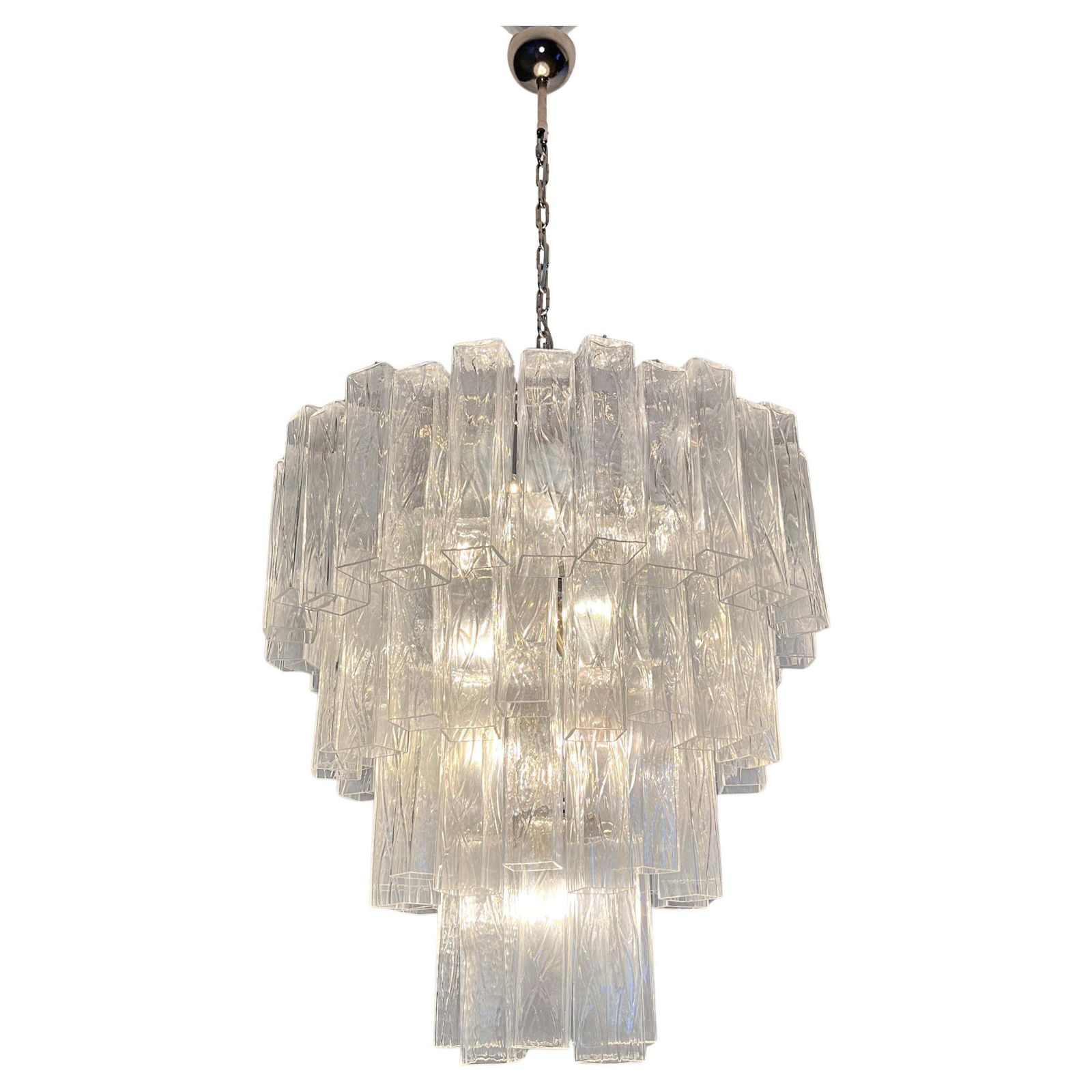 Italian Chandelier In Murano Glass photo for sale
