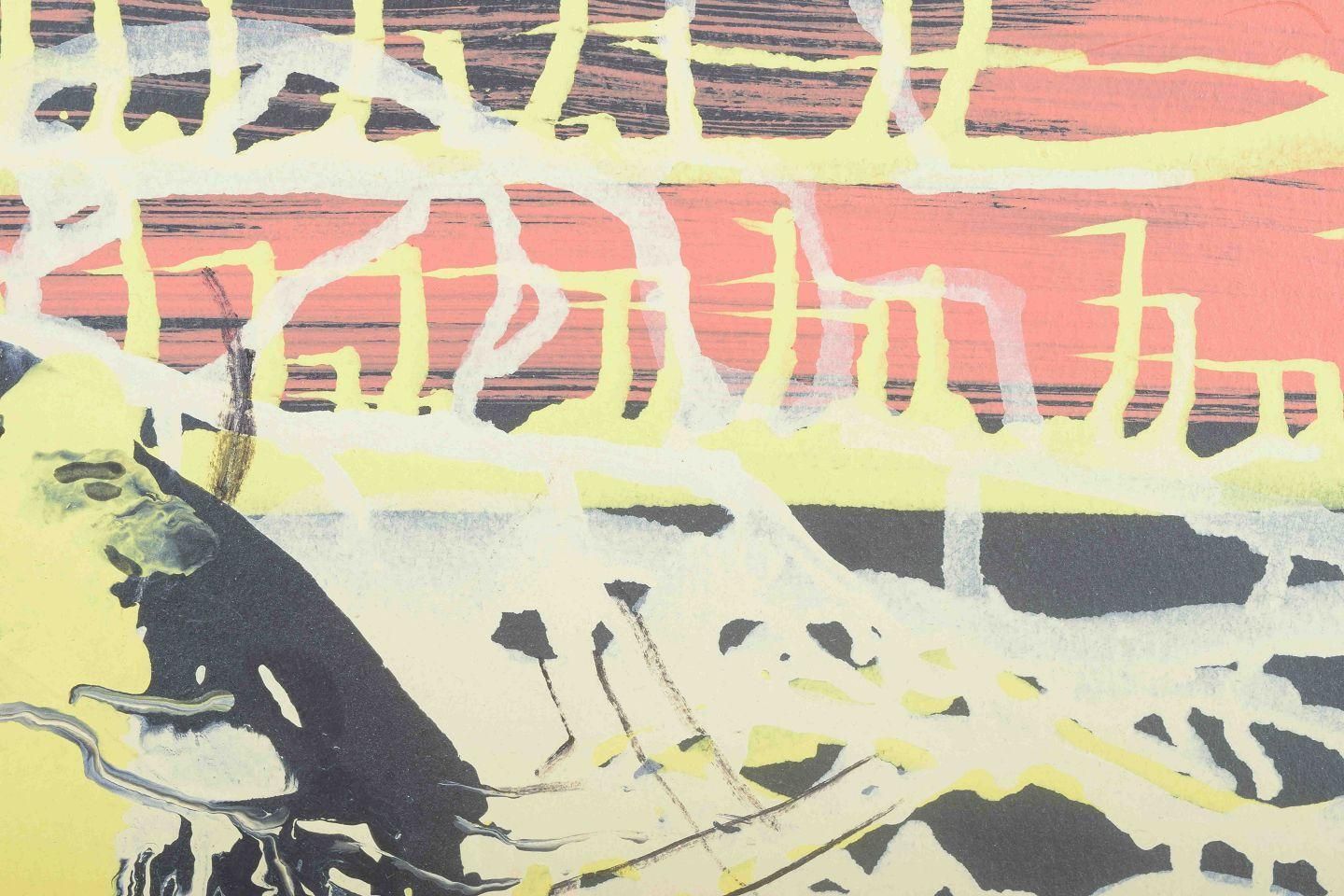 Gunnar Fohlin, Swedish Artist. Gouache On Paper. “Composition”. 1962 photo for sale