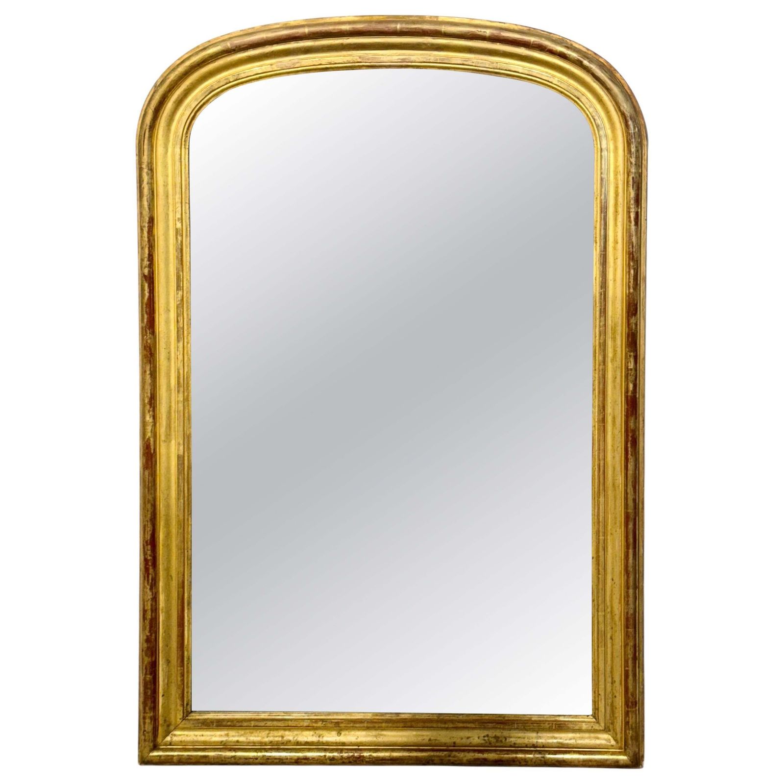 19th Century French Giltwood Mirror With Original Mercury Glass