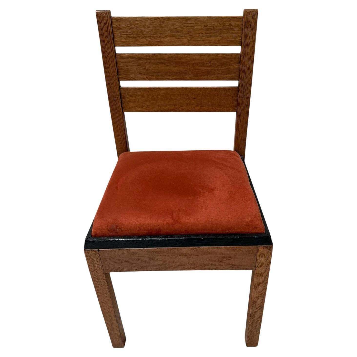 Art Deco Modernist Side Chair By Jan Brunott, 1920s