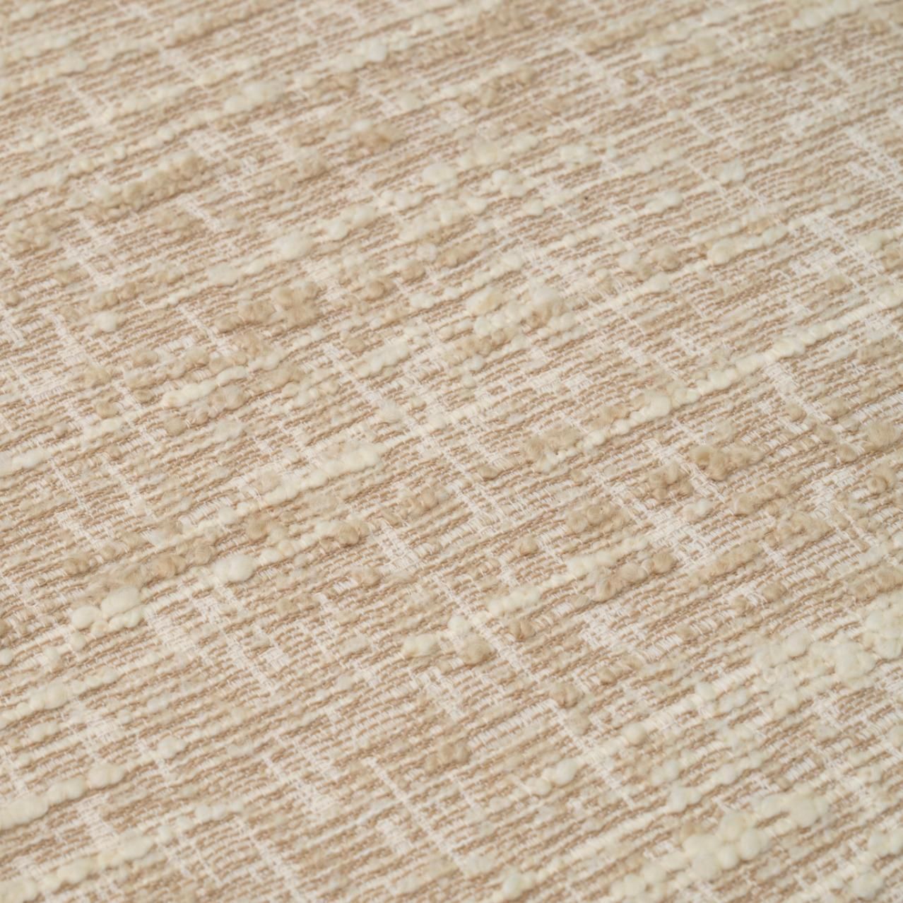 Furniture Contemporary Fringed Chair In Bouclé Sonata Cream photo