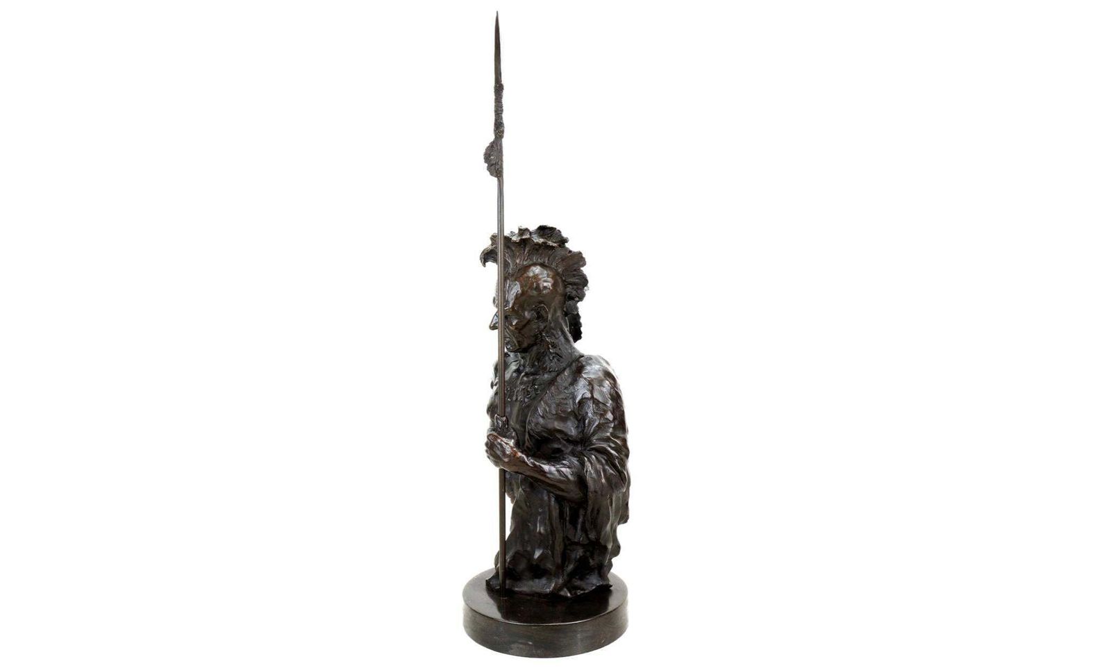Indian Sculpture In Patinated Bronze, Western Style, 20th Century photo Art