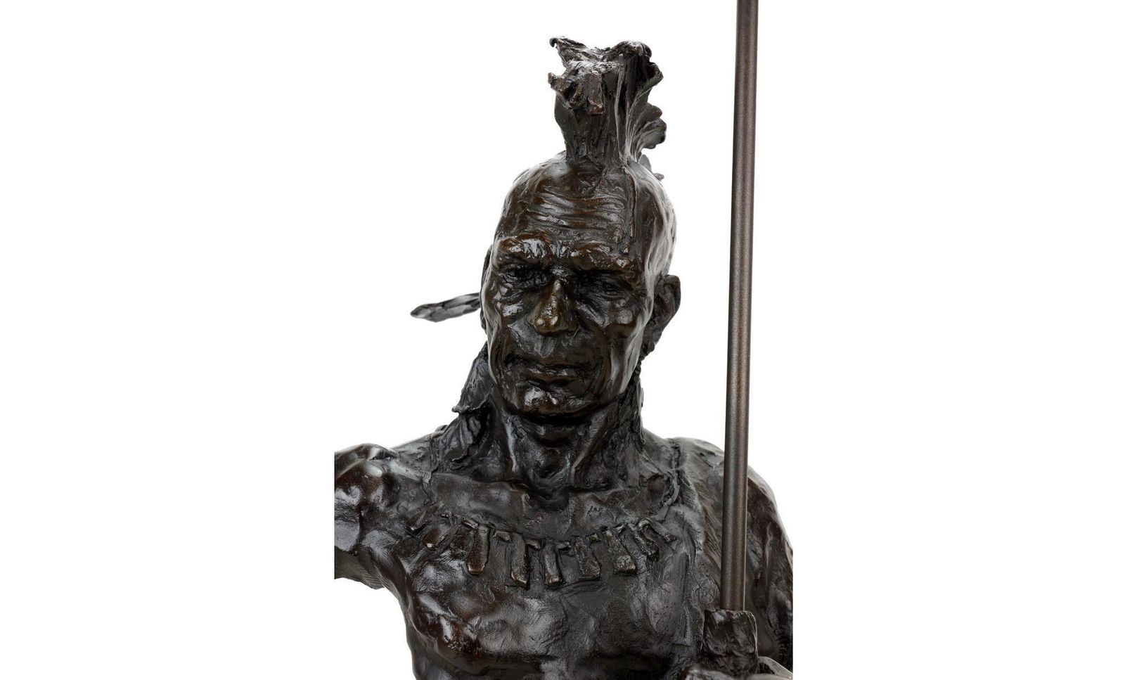 Indian Sculpture In Patinated Bronze, Western Style, 20th Century photo vintage