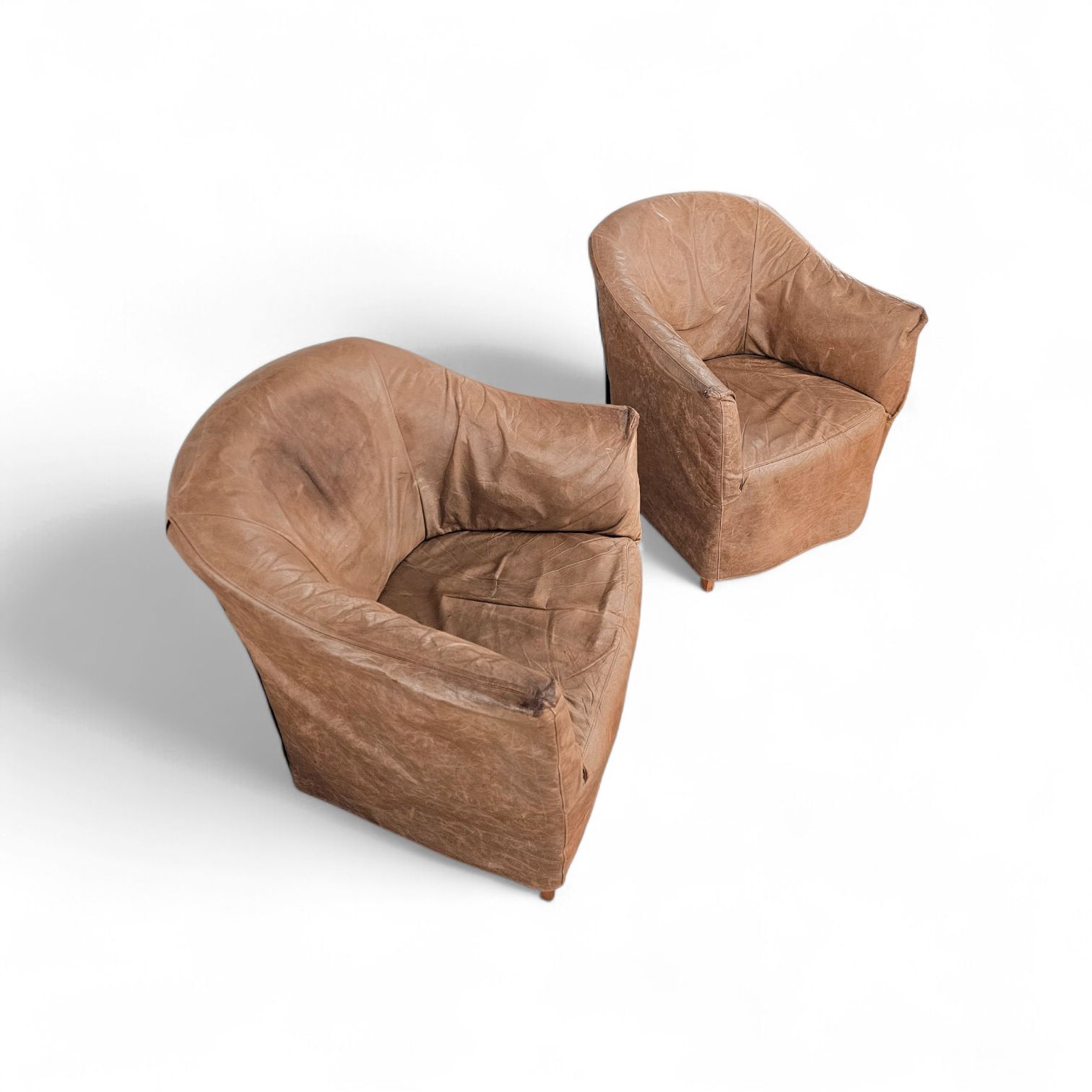 2 X Doralice Lounge Chair By Antonio Citterio / Paolo Nava / 1980s photo vintage