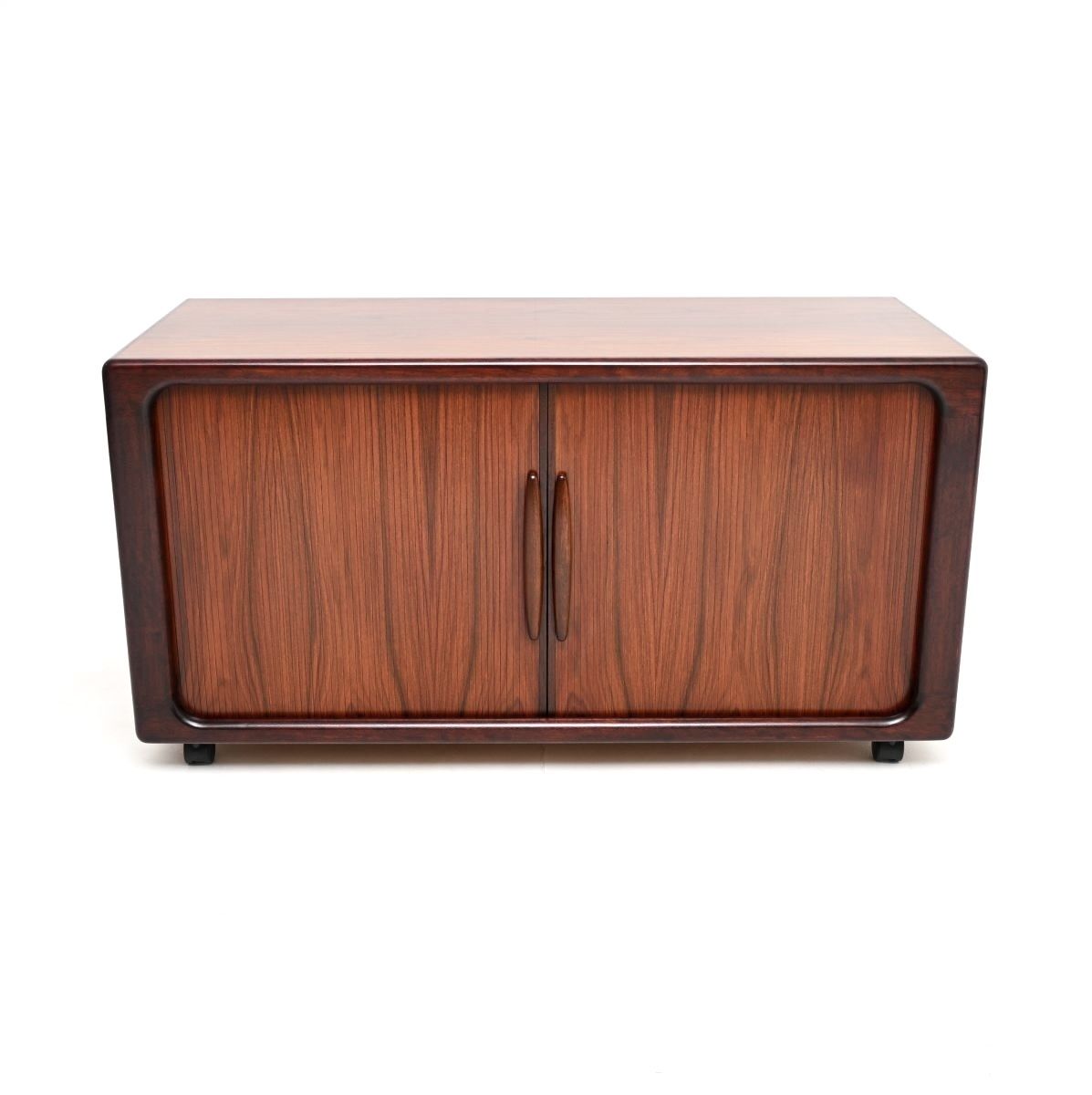 Danish Vintage Rosewood Tambour Door Cabinet / Sideboard By Dyrlund photo furniture