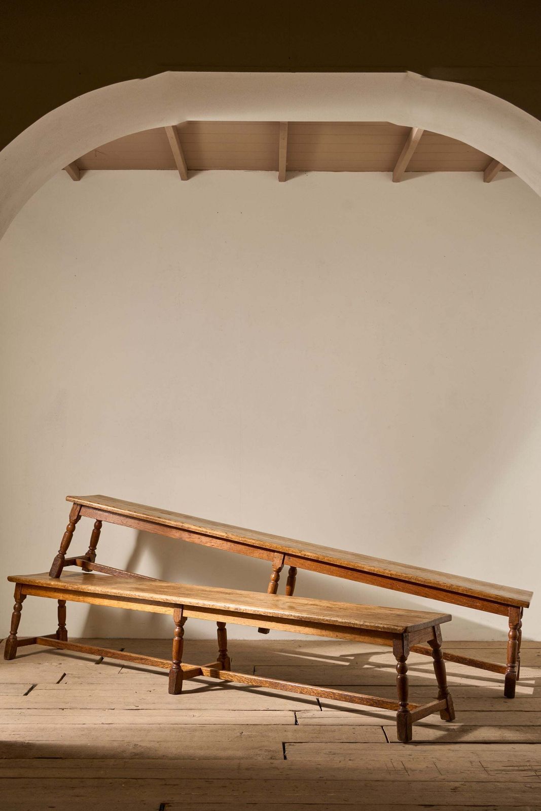 Pair Of 19th Century English Oak Benches