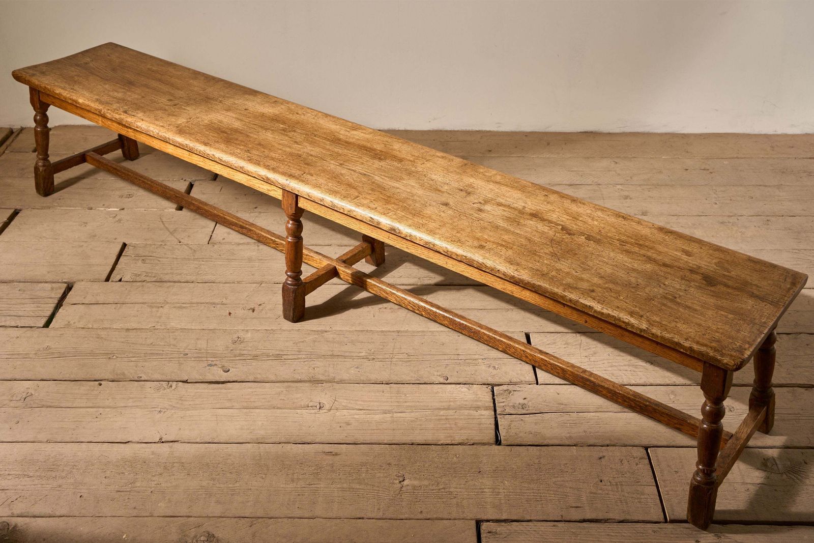 photo furniture Pair Of 19th Century English Oak Benches