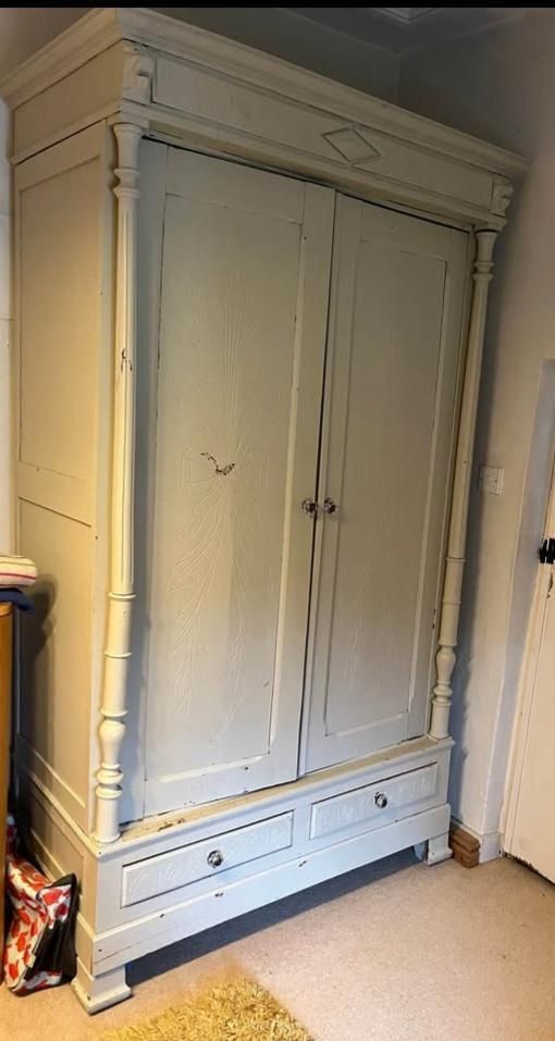 Antique French Oak Armoire. photo furniture