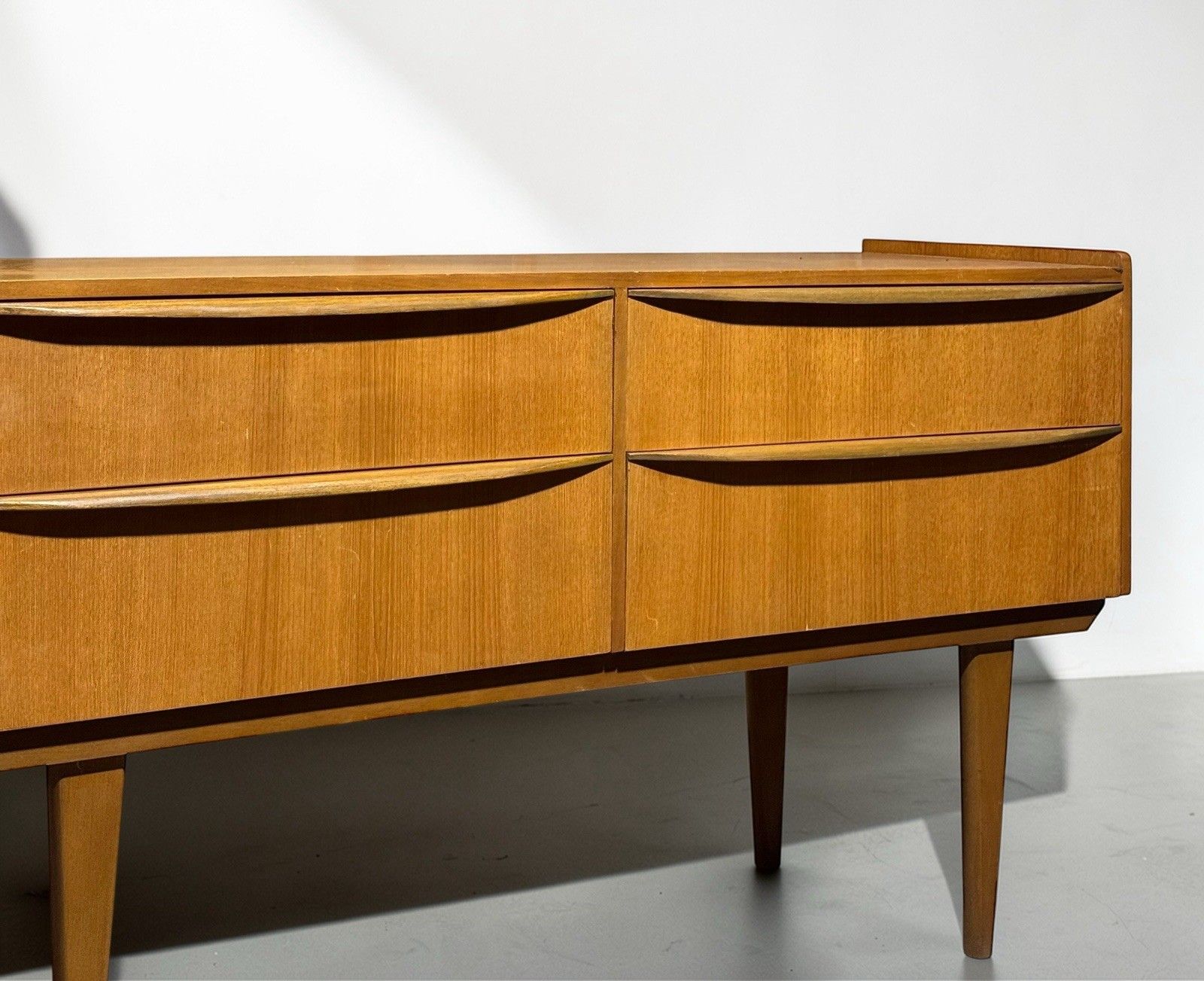 photo furniture Austin Suite Teak Chest Of Drawers Sideboard Lip Handles Mid Century C1960s