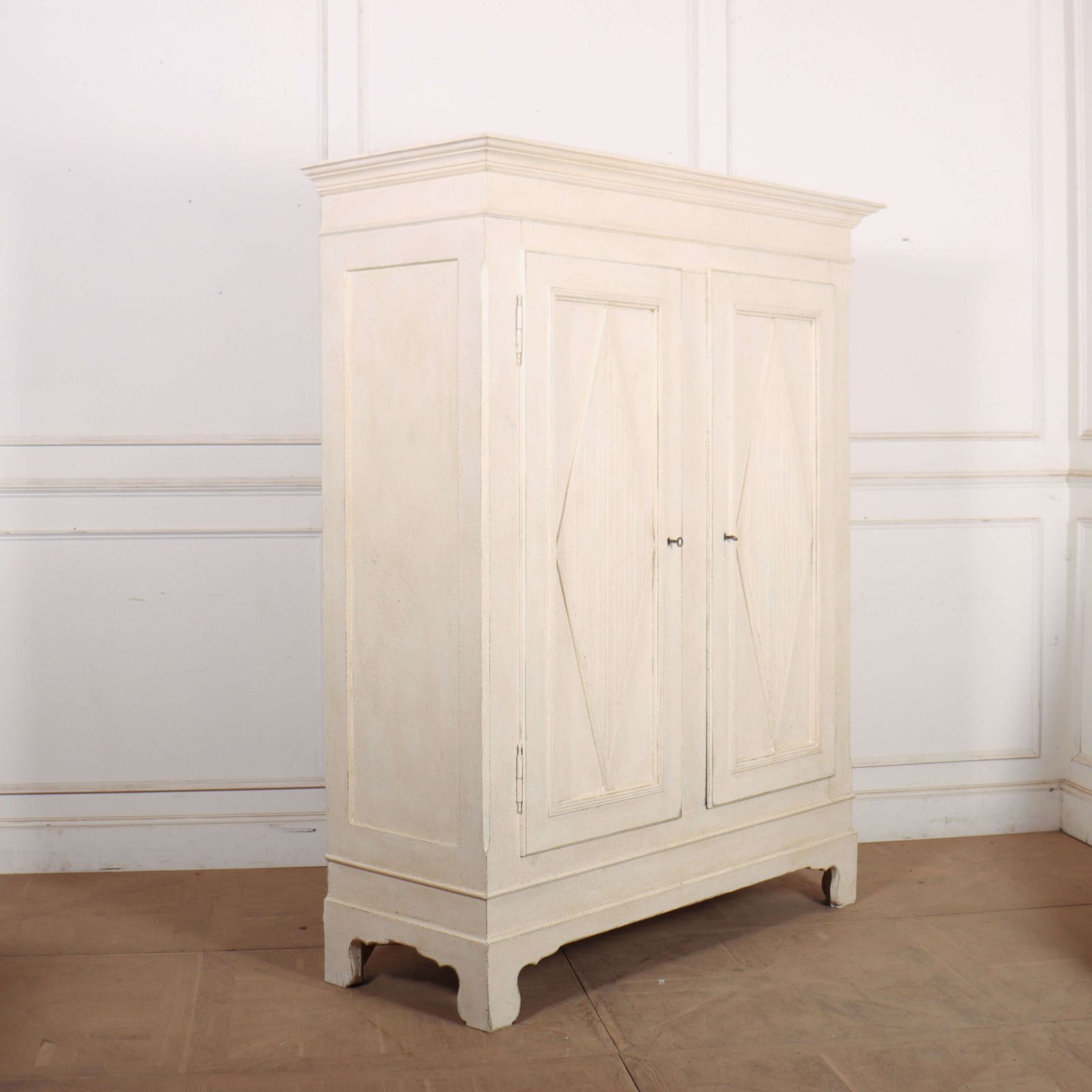 Danish Painted Wardrobe, 1800s photo vintage