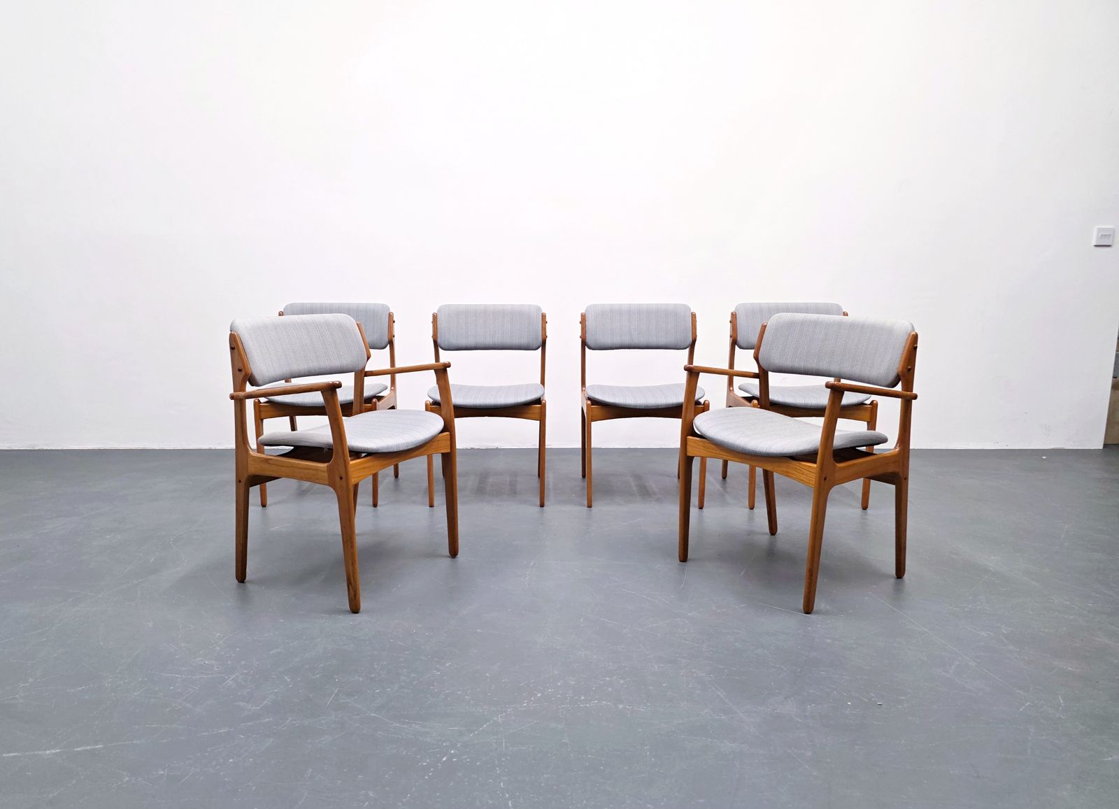 Erik Buch – Set Of 6 Dining Chairs, Model 49, Denmark, 1960s photo furniture