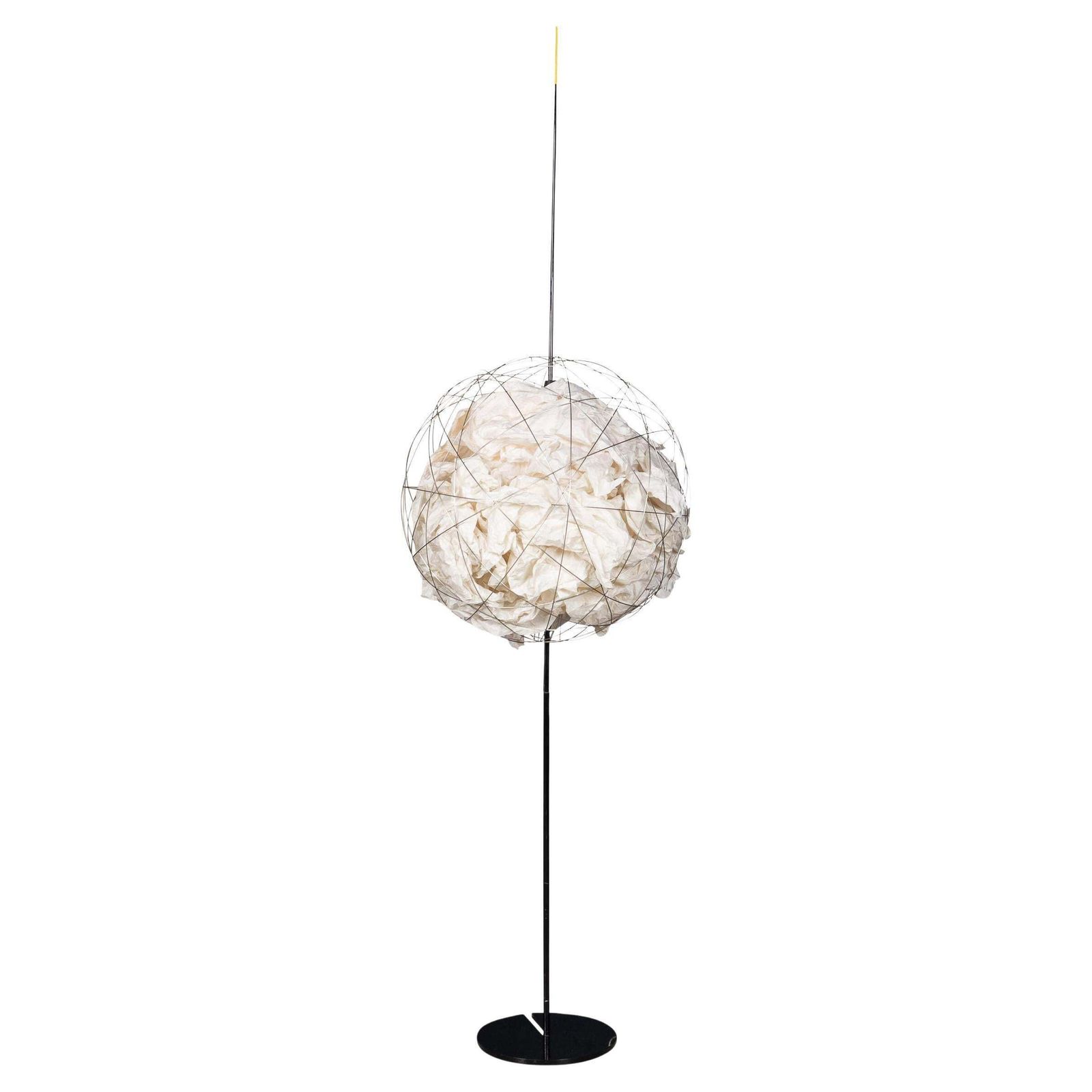 Vintage 20thc German Metal & Paper Floor Lamp By Ingo Maurer C.1990