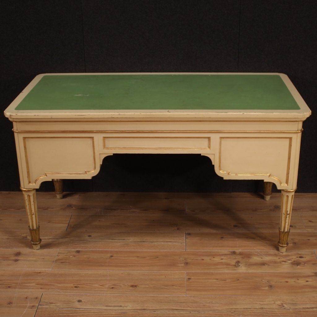 photo for sale Italian Lacquered And Painted Writing Desk From The 1930s