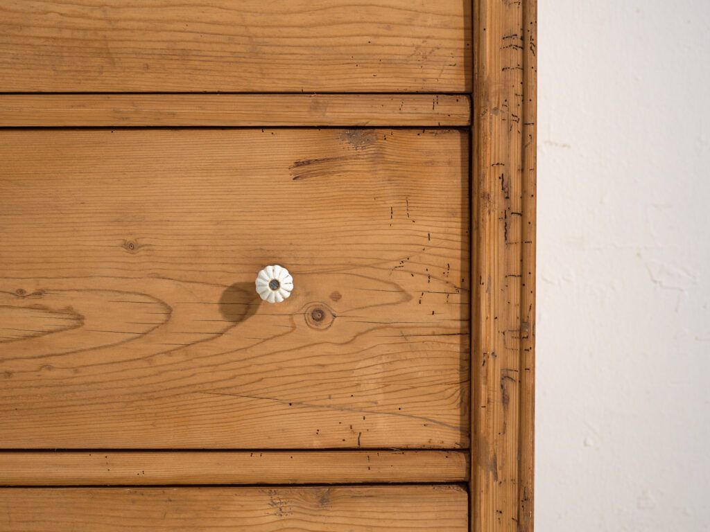 Antique Pine Wood Chest Of Drawers (C.1920) #116 photo vintage
