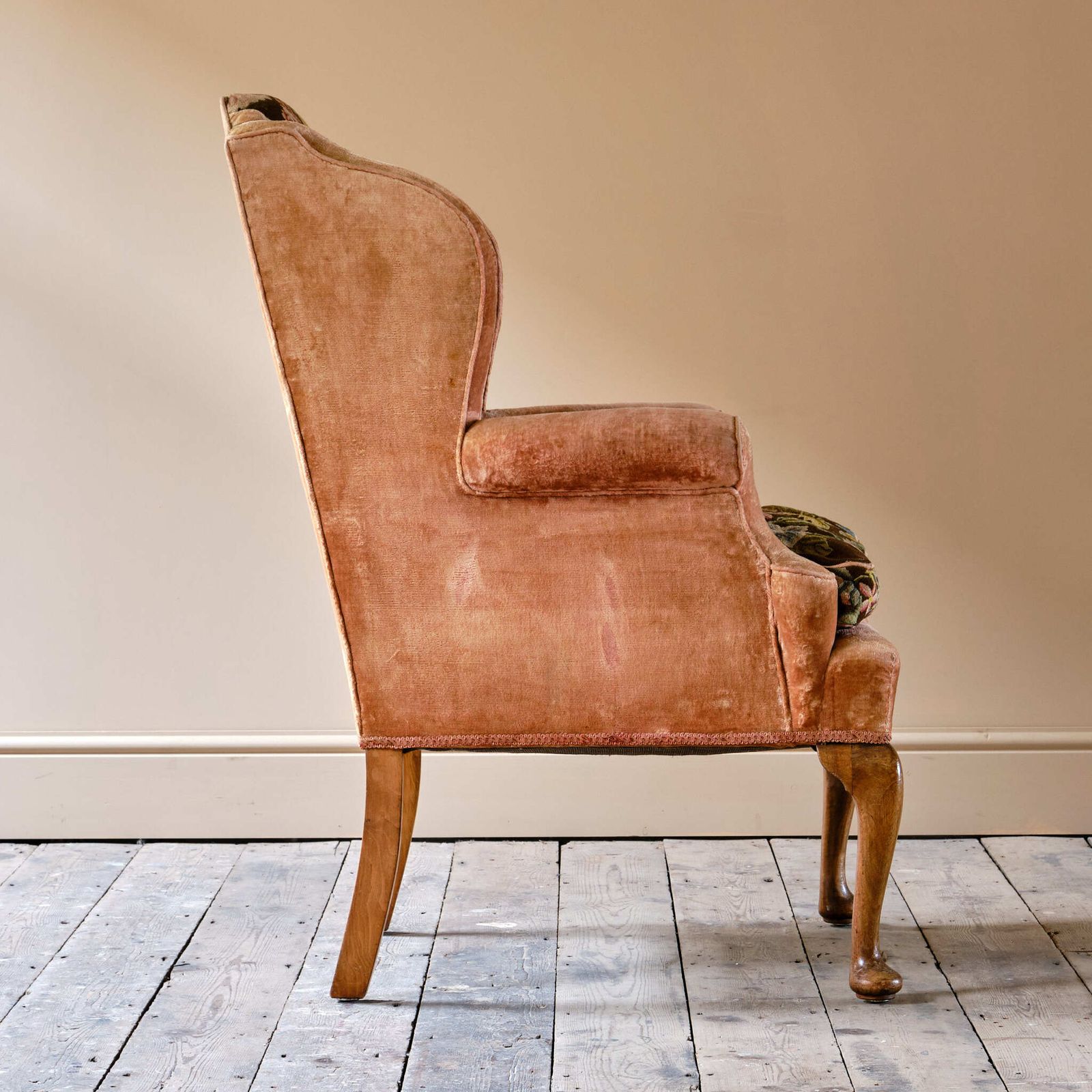 Antique Early 20th Century Wingback Armchair photo for sale