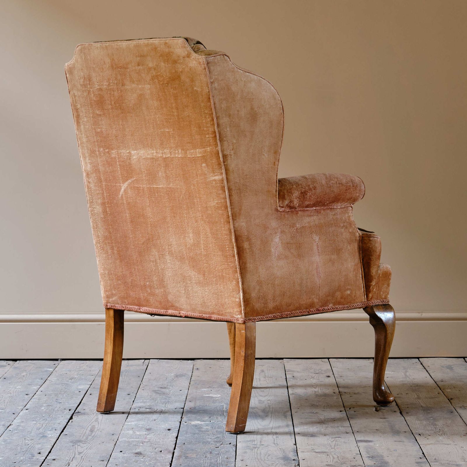 Antique Early 20th Century Wingback Armchair photo Furniture