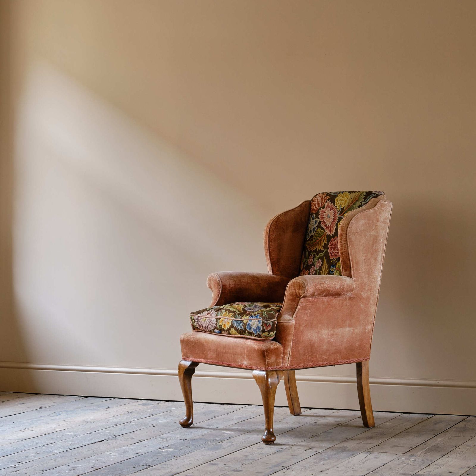 photo for sale Antique Early 20th Century Wingback Armchair
