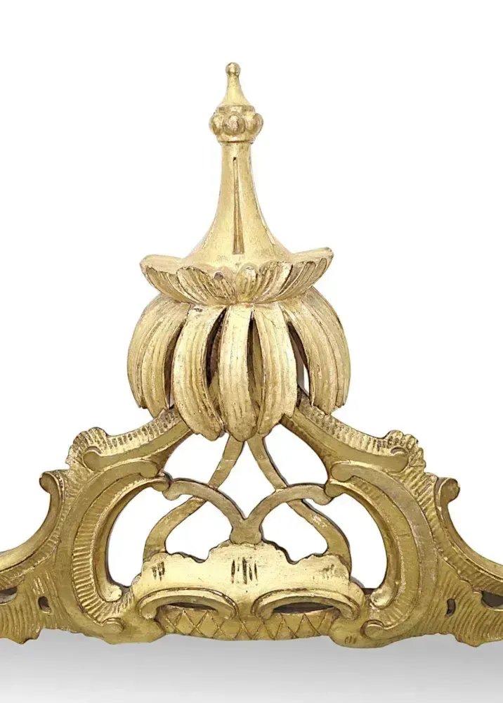 A Very Rare 19th Century Irish Tryptic Giltwood Overmantel Mirror With Ho Ho Bird And Squirrel Detail photo 8596.4496