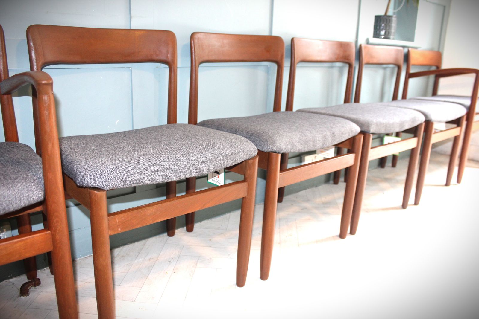 Furniture Mid Century Fonseca Dining Chairs By John Herbert For A Younger Set Of Six photo