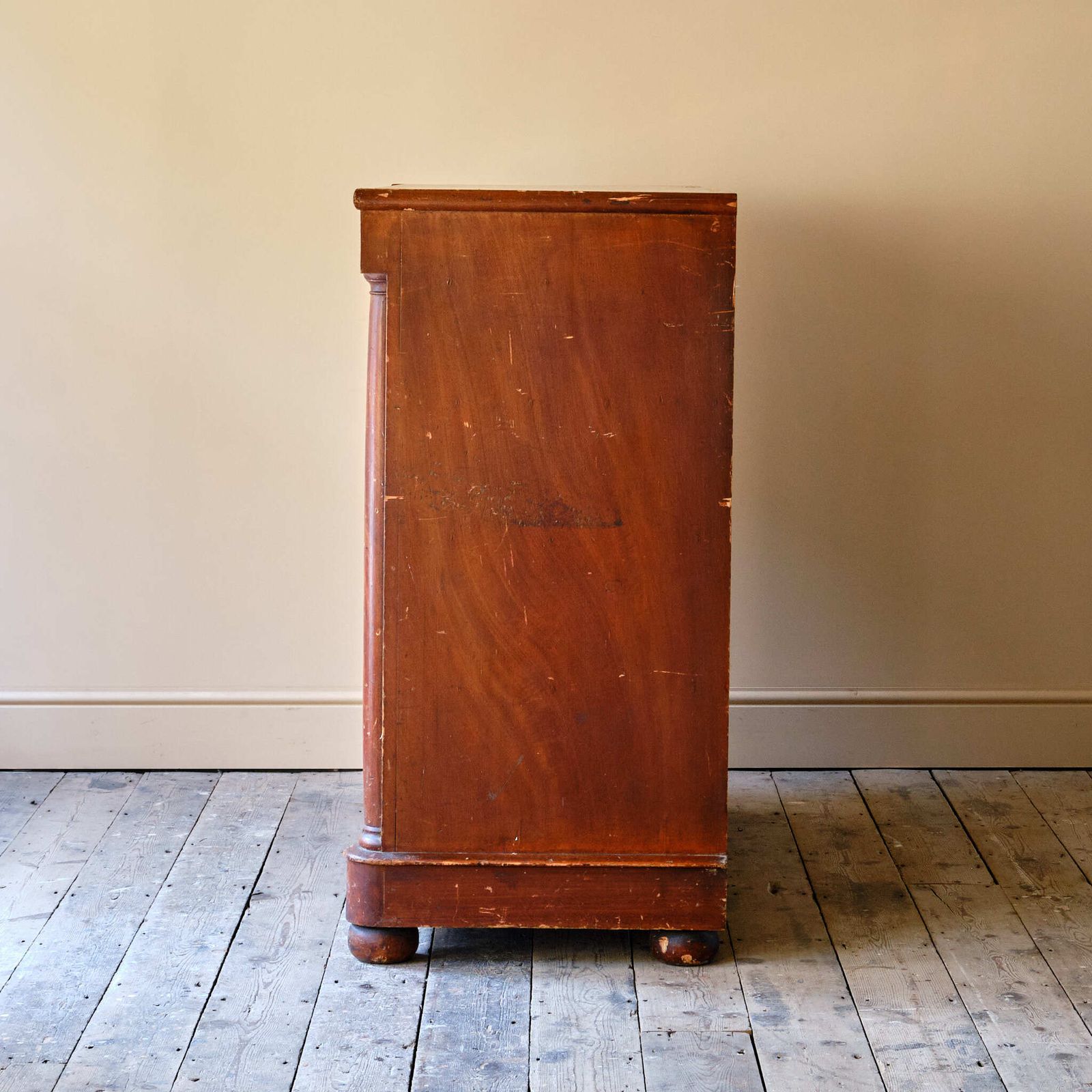 Large Scottish Pine Chest Of Drawers In Original Paint photo vinterior