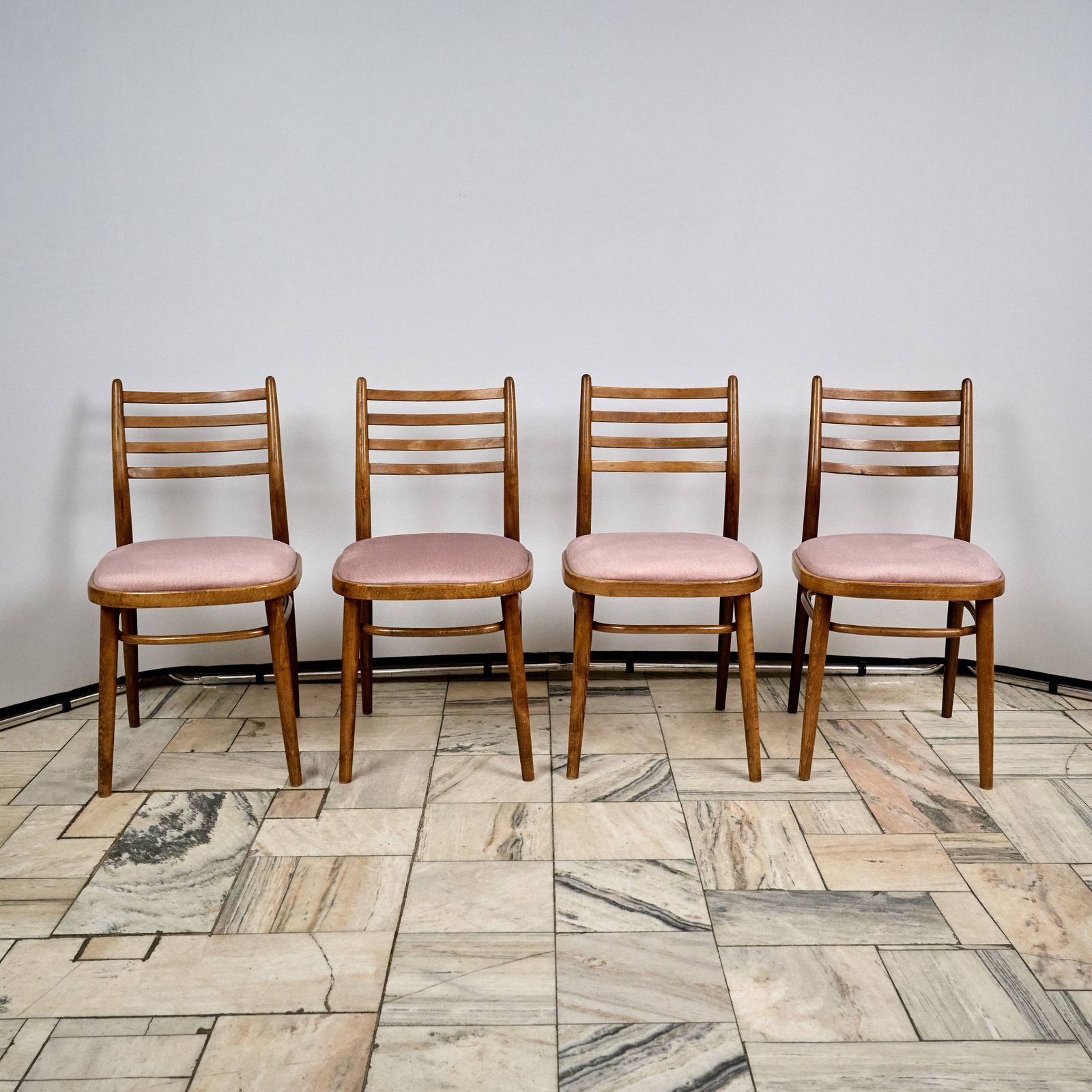 Set Of 4 Dining Chairs, Ton, 1960s, Czechoslovakia photo furniture