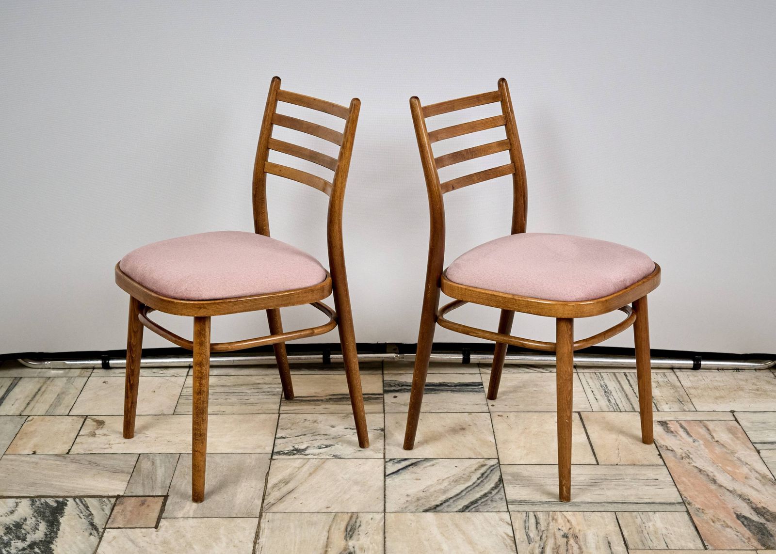 Set Of 4 Dining Chairs, Ton, 1960s, Czechoslovakia photo vintage