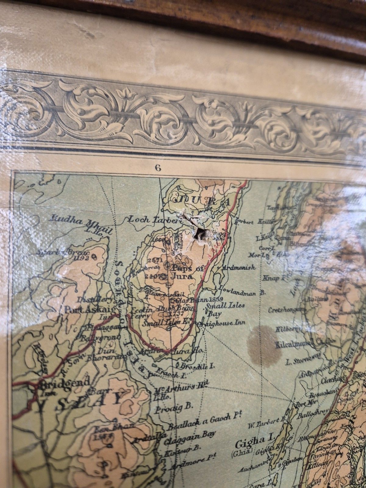 Large Original 1930s "The Autocar" Advertising Map England And Wales Canvas Scroll photo vinterior