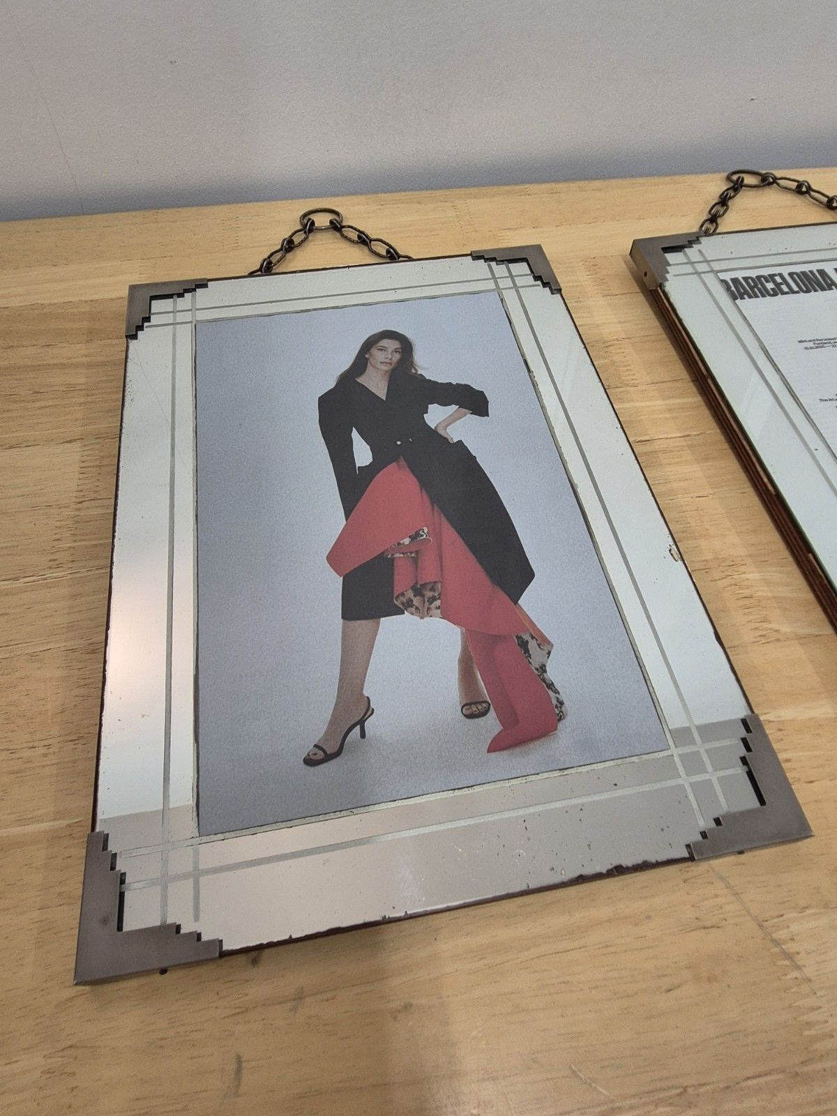 Exceptional Pair Of French Art Deco Wall Frames Original 1930s photo vinterior