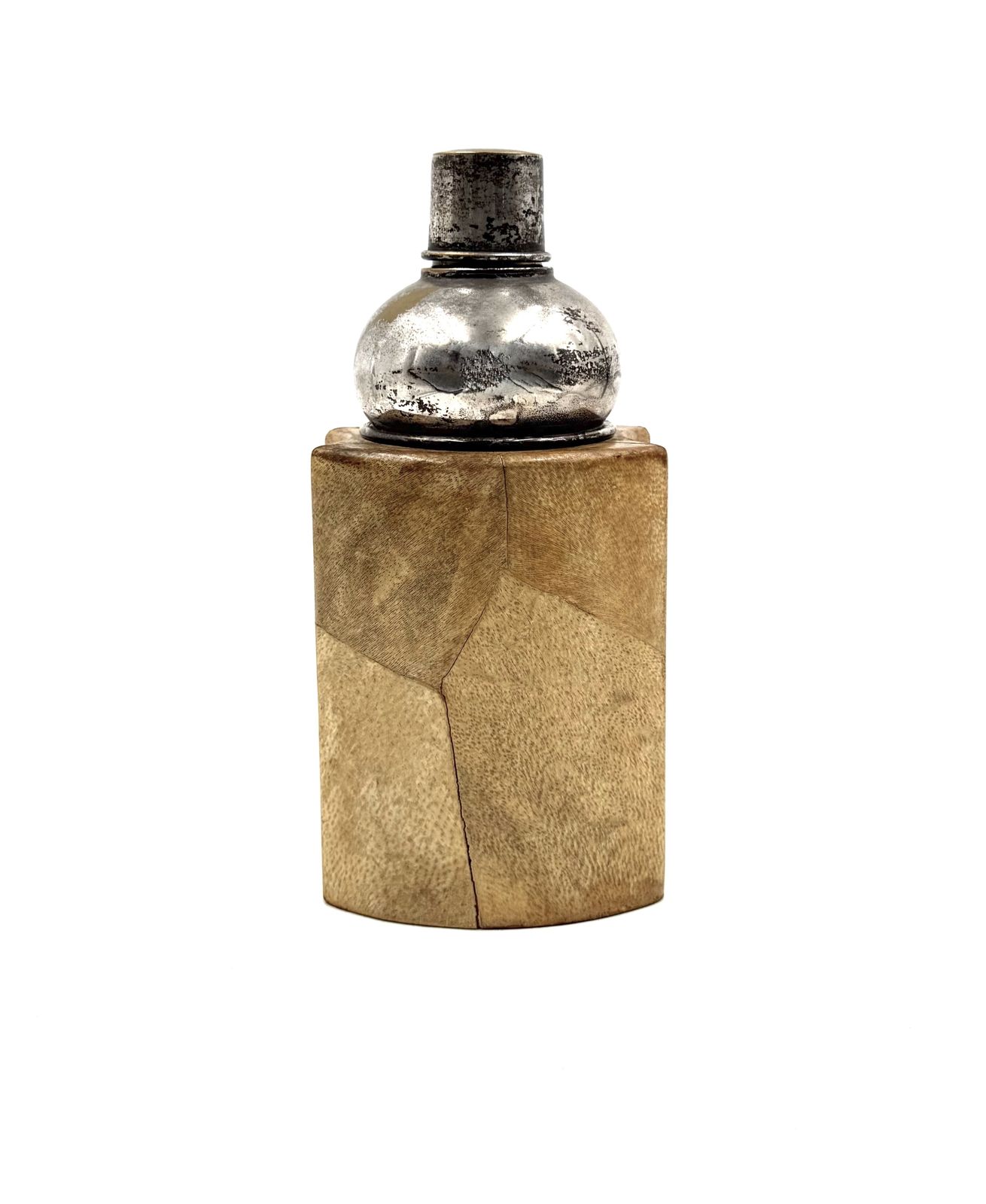 Mid Century Cream Parchment Cocktail Shaker, Aldo Tura Italy 1950s photo Home Decor