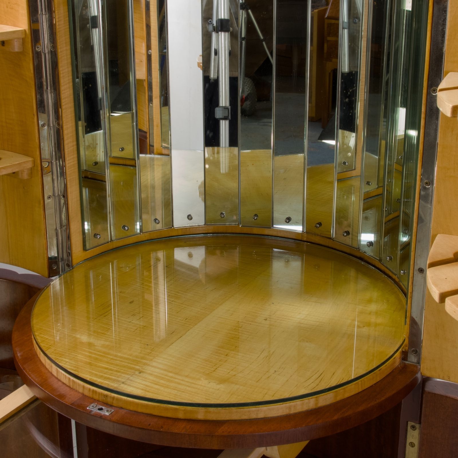 Art Deco Rocket Cocktail Cabinet Dry Bar English Circa 1936. photo vintage