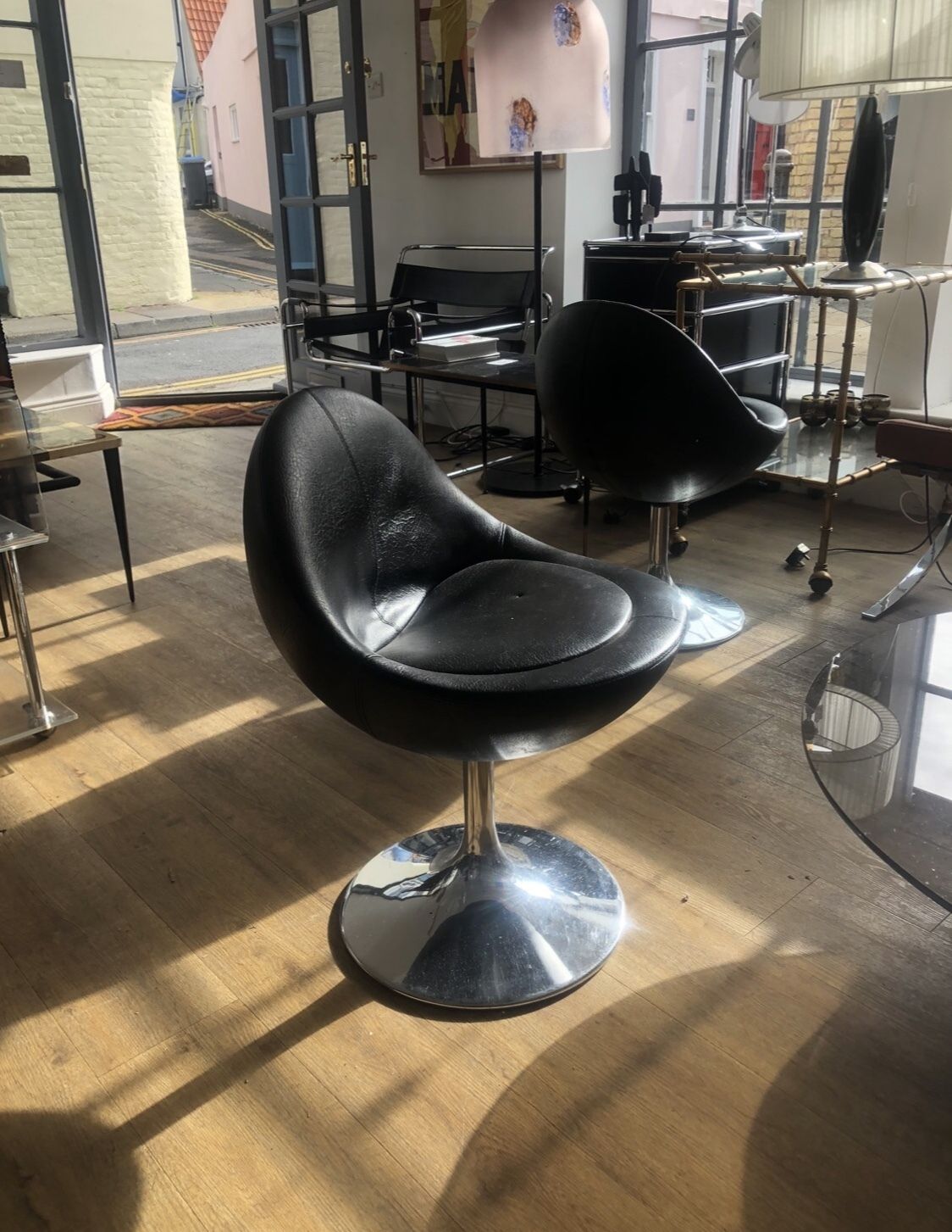 Venus Chairs By Borje Johanson For Johanson Design In Black & Chrome, Set Of 4 photo vinterior
