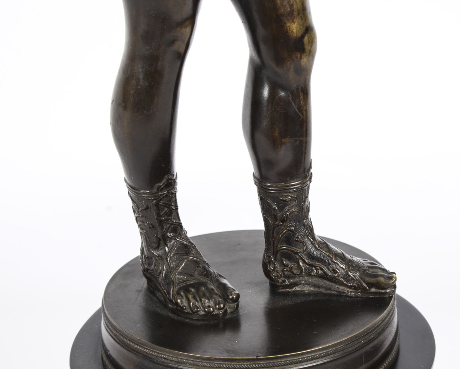 photo vinterior Antique Grand Tour  Bronze Figure Of "Dionysus, Called Narcissus" 19th C