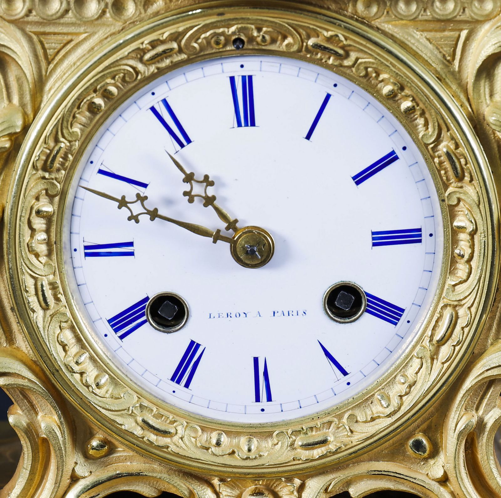 Antique French Sevres Ormolu Mantel Clock By Leroy Paris 19th Century photo buy
