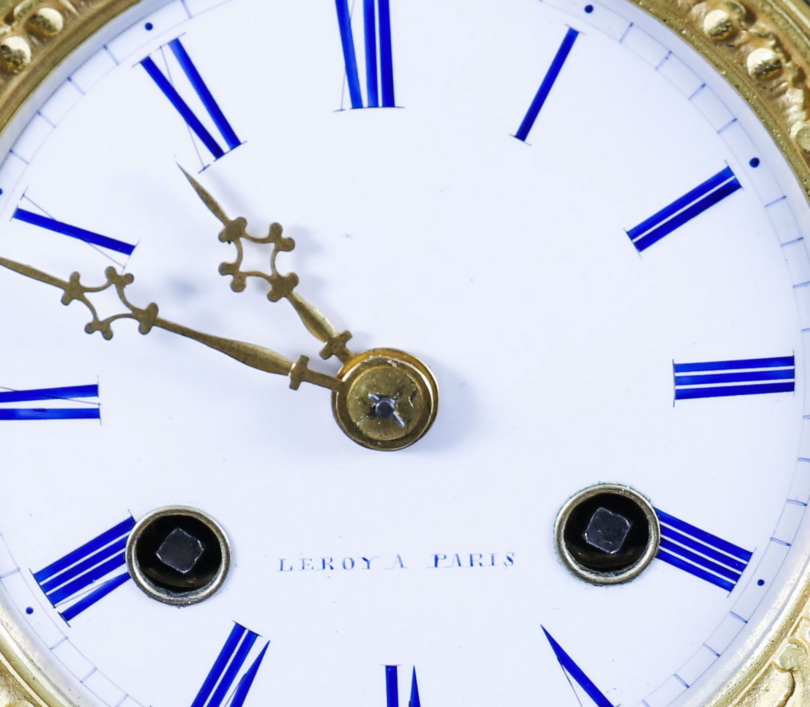 Antique French Sevres Ormolu Mantel Clock By Leroy Paris 19th Century photo vintage