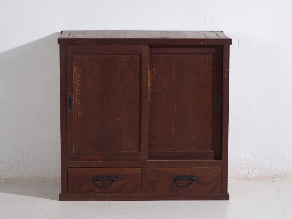 Antique Japanese Cabinet With Sliding Doors – Taisho/Showa Period (C.1920 1950) photo buy